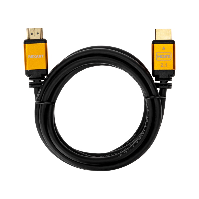 Кабель REXANT HDMI - HDMI 2.1, длина 3 м, GOLD