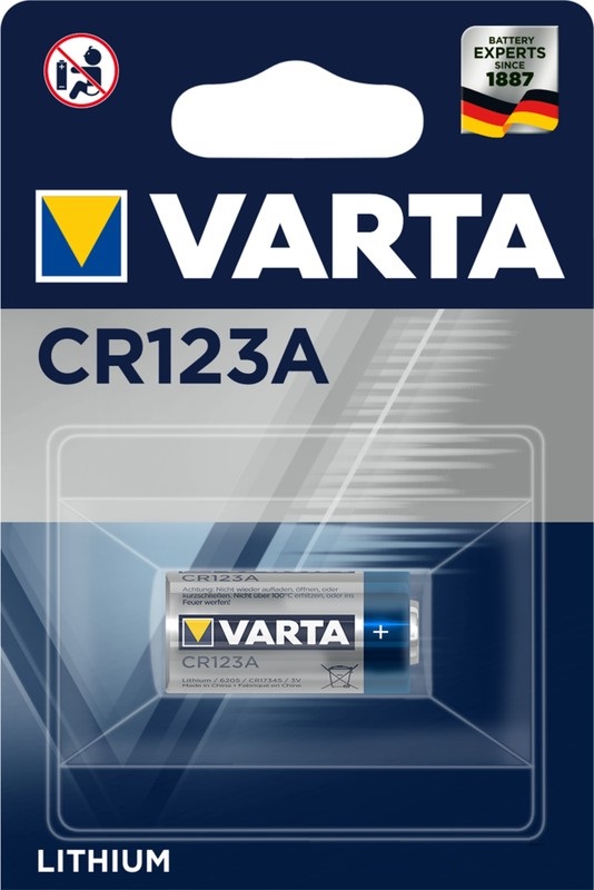 Элемент питания   VARTA Professional  CR123A BL1 (20/200)