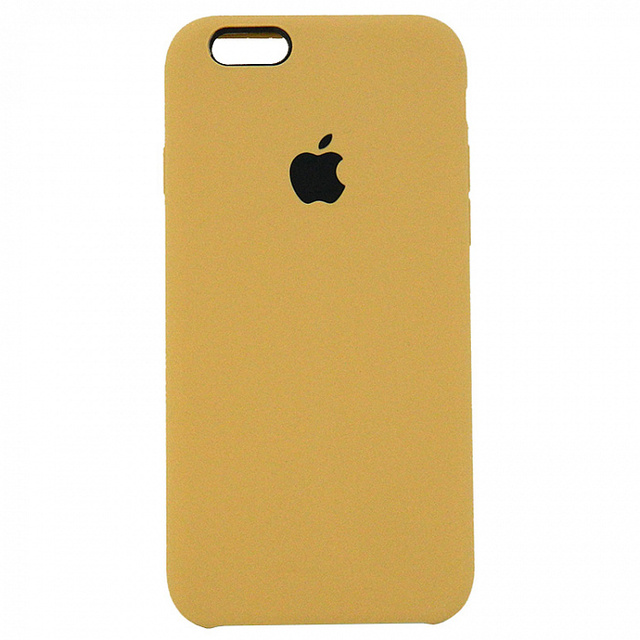 Накладка SILICONE COVER Soft-touch для Apple iPhone XS/X, золотая (+)