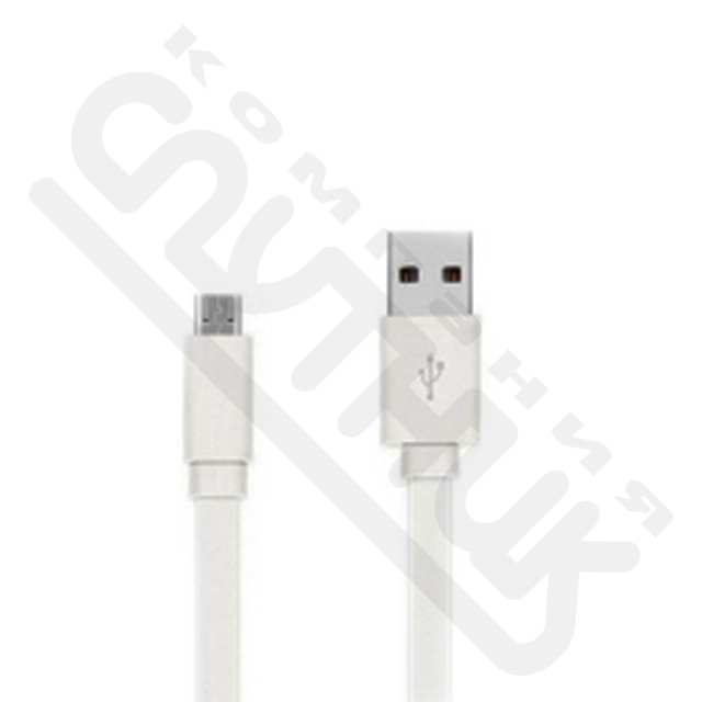 Кабель micro USB 0.2м, белый (MR) ТЕХПАК