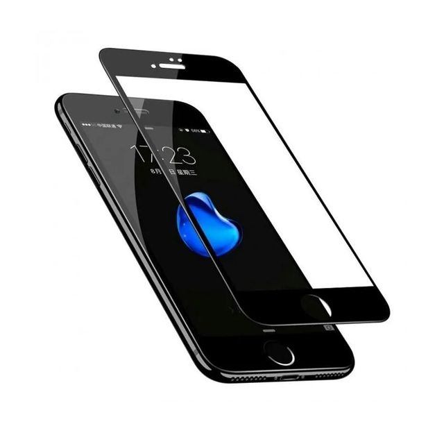 Защитное стекло IPhone 7 plus 3D - Цвет: Черный