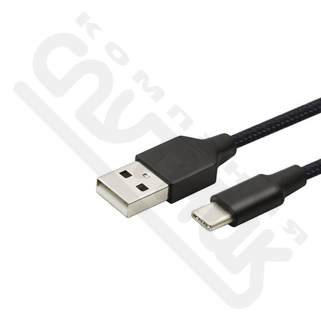 Кабель NO NAME Lightning - USB (2A), 1м, черный