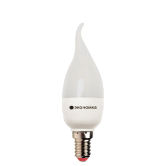 Лампа светодиодная ЭКОНОМКА СВЕЧА НА ВЕТРУ 7Вт Е27 230v 3000K Eco_LED7wCWE2730