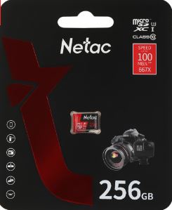 Карта памяти microSDXC 256GB Netac NT02P500PRO-256G-S P500 Extreme Pro A1 w/o adapter