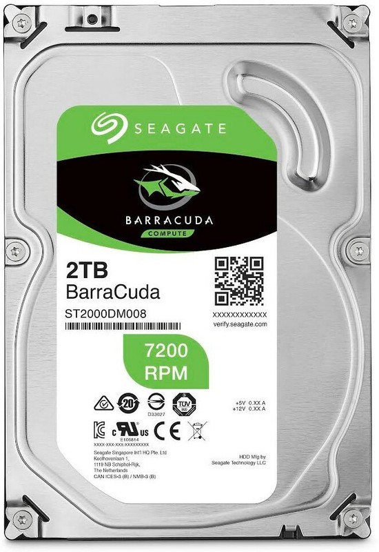 Жесткий диск Seagate Original SATA-III 2Tb ST2000DM008 Barracuda (7200rpm) 256Mb 3.5"