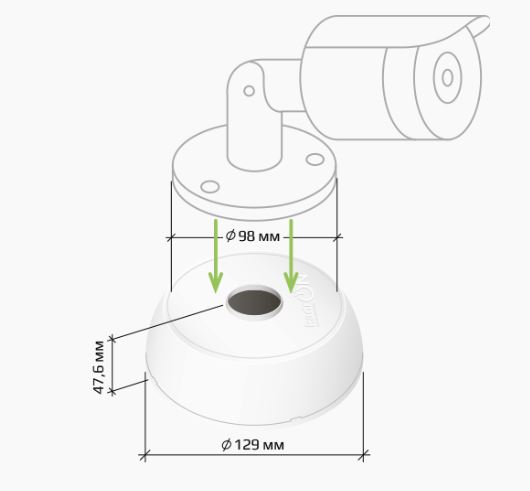 Монтажная коробка KadrON JB2-100W белая