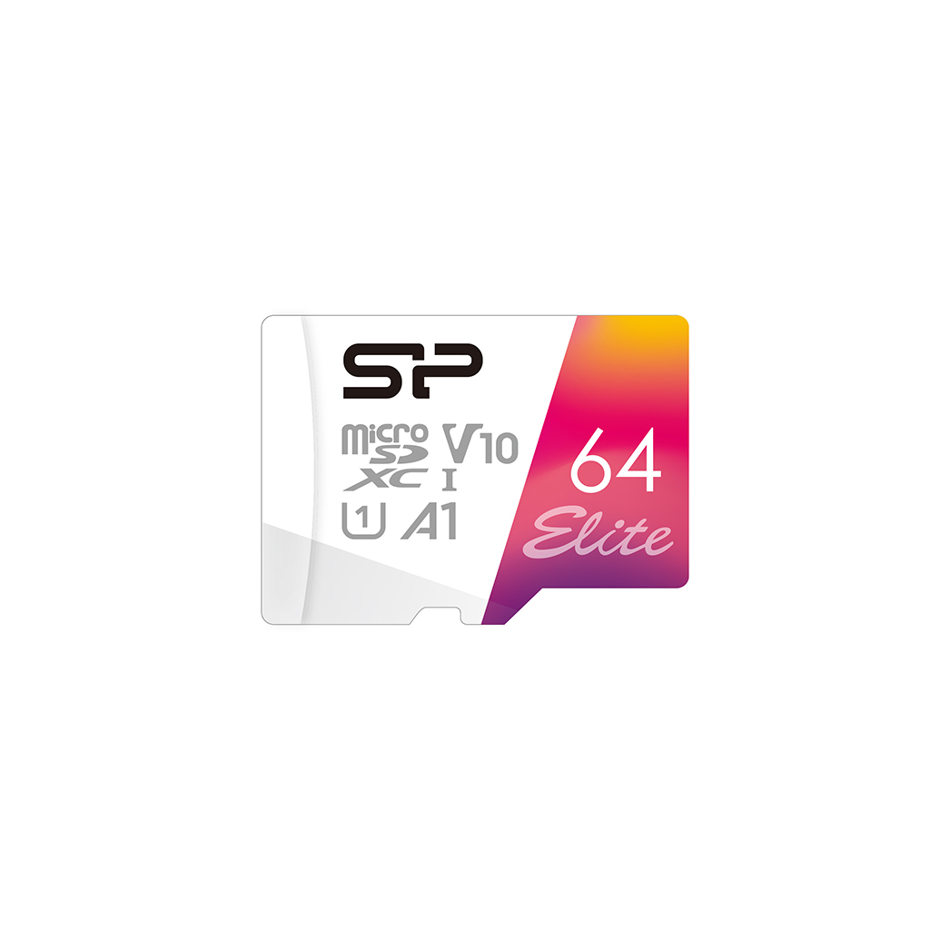 Карта памяти microSDXC 64GB Silicon Power SP064GBSTXBV1V20SP Elite + adapter