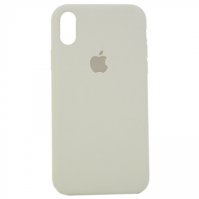 Накладка SILICONE COVER Soft-touch для Apple iPhone XS/X, серая