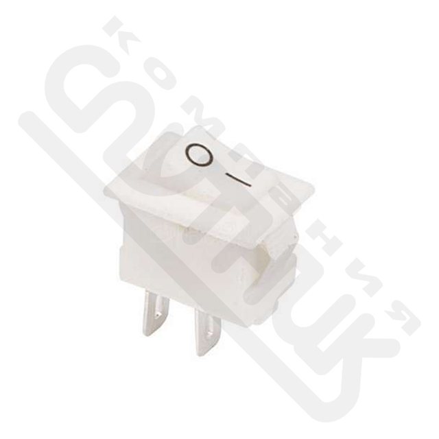 Выключатель клавишный 250V 3А (2с) ON-OFF белый  Micro  REXANT