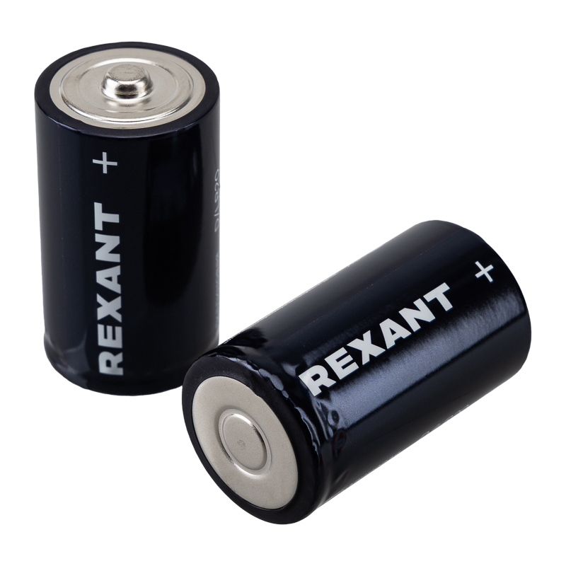 Батарейка алкалиновая D/LR20 1,5В блистер 2 шт. REXANT