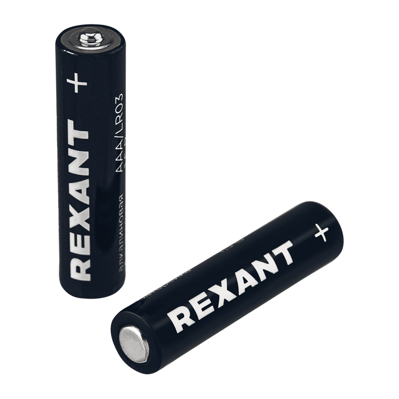 Батарейка алкалиновая AAA/LR03 мизинчиковая 1,5В блистер 2 шт. REXANT