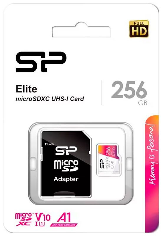 Карта памяти microSDXC 256GB Silicon Power SP256GBSTXBV1V20SP Elite + adapter