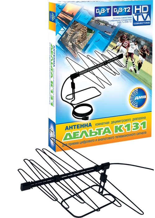 Антенна комнатная  Дельта K131 пассивная без б/п