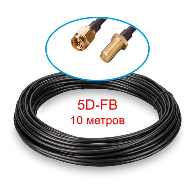 Кабельная сборка N-male/SMA-male 5D-FB 10 метров Kroks