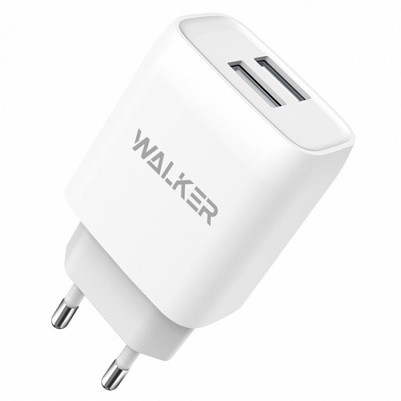 CЗУ WALKER WH-31 USBx2 (2.1А) 10.5Вт, блок, белое