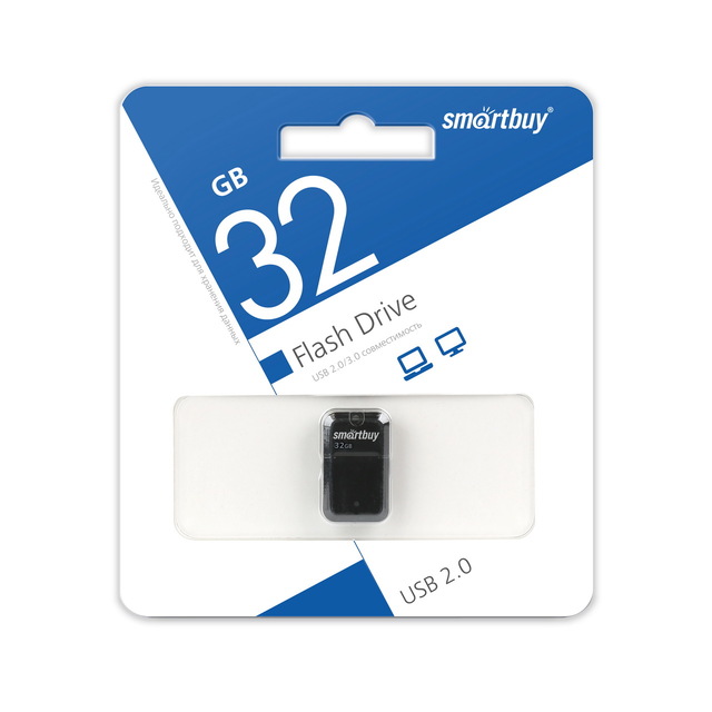 Флешка SMARTBUY ART 32GB, USB 2.0, черный