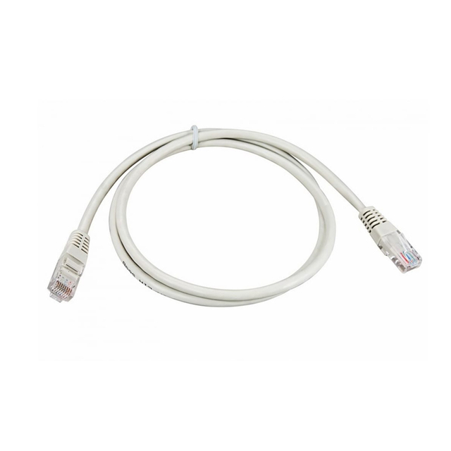 Патч-корд U/UTP, категория 5e, RJ45-RJ45, неэкранированный, PVC серый, 1м Rexant